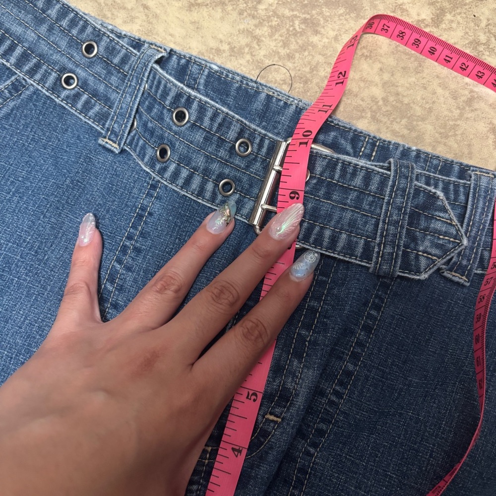 Gloria Vanderbilt y2k Cargo Capri Denim Pants Size 8 - Picture 12 of 12